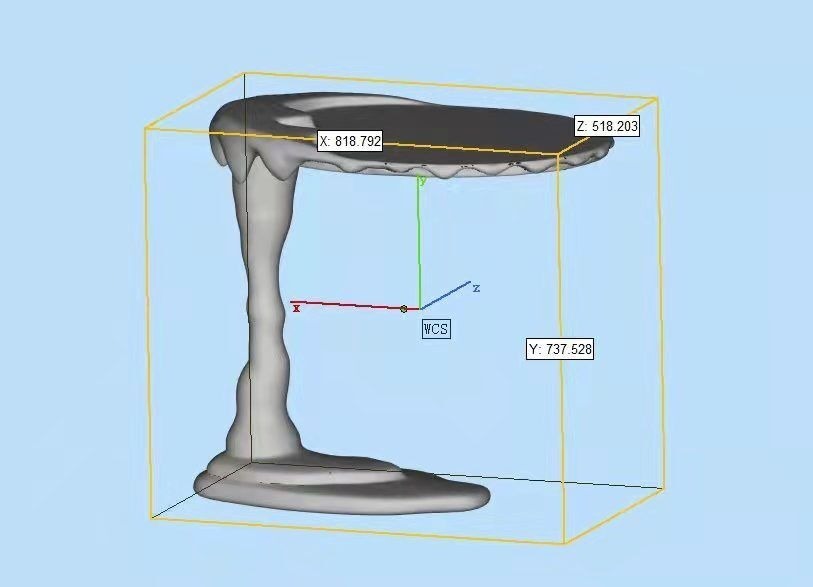 Liquid Series Chrome Side Table