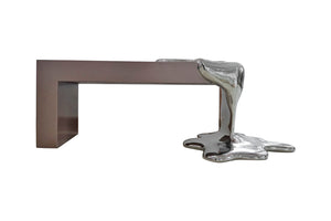 Liquid Series Matt Copper & Chrome Coffee Table