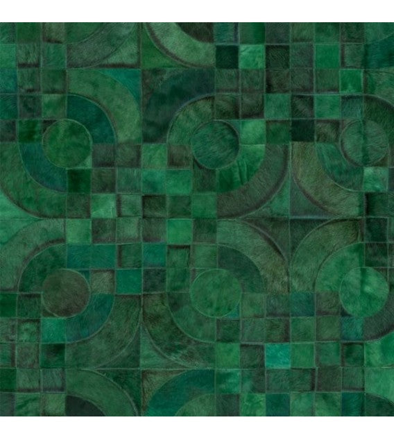 Optico Rug - Forest Green