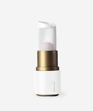 Lipstick Lantern White & Gold